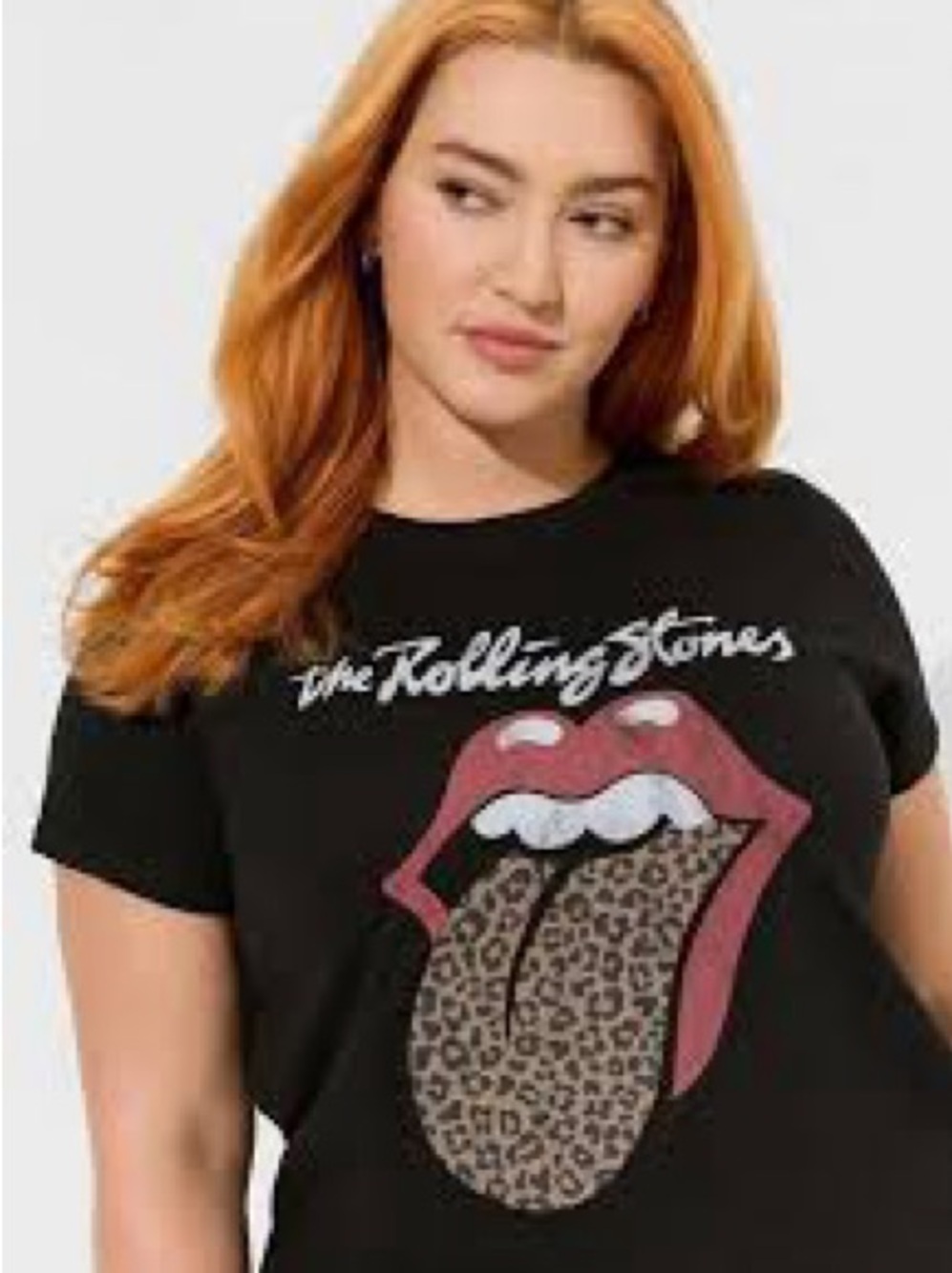Torrid Rolling Stones Leopard Tshirt Size 3
